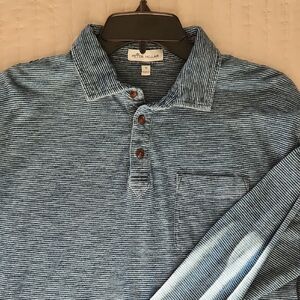 Peter Millar Navy Striped Polo Shirt
